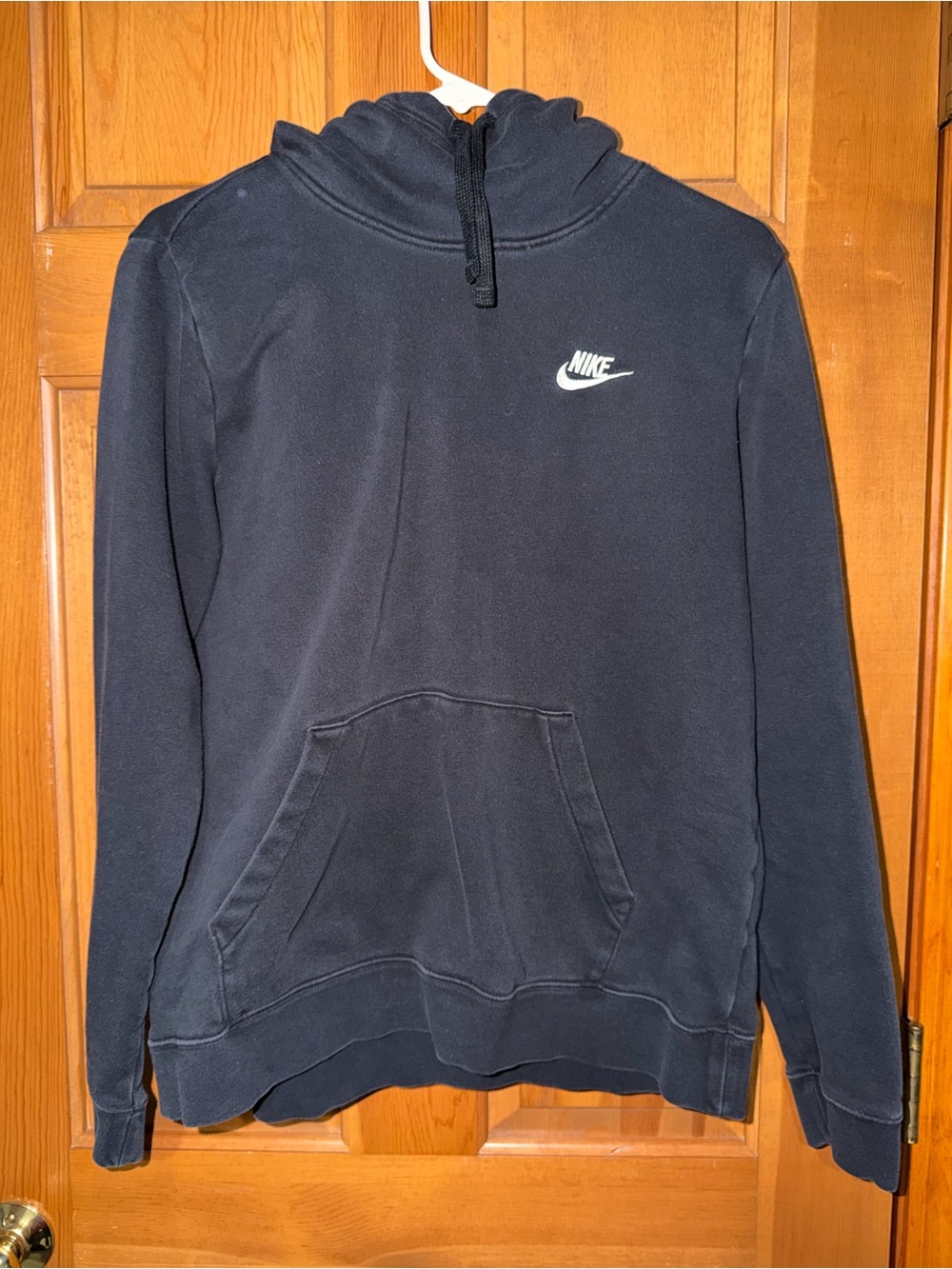Nike Men's Black Pullover Hoodie Sweatshirt large